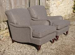 Howard and Sons pair of antique armchairs - Harley model1.jpg